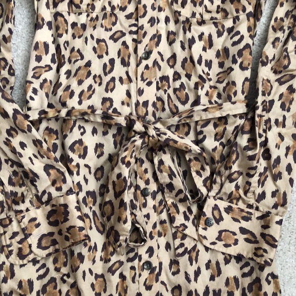 Ralph Lauren Leopard Print Shirt Dress - Picture 3 of 5